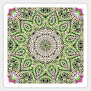 Psychedelic Fractal Mandala Sticker